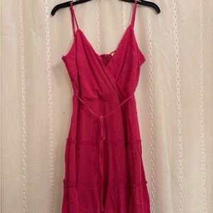 Blue Rain Strapless Pink Dress